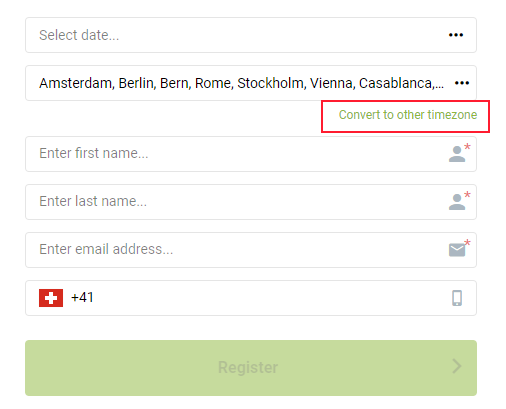 Registration steps 1