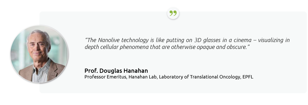 Prof. Douglas Hanahan EPFL testimonial